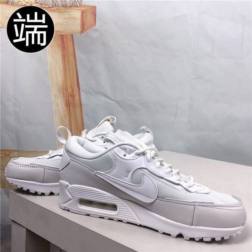 Nike耐克 Air Max 90 Scrap 解构复古 女子气垫跑步鞋 DM9922-101 - 图0