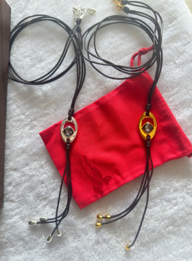 西班牙UNOde50简约多层皮绳项链金属吊坠松弛感百搭时尚