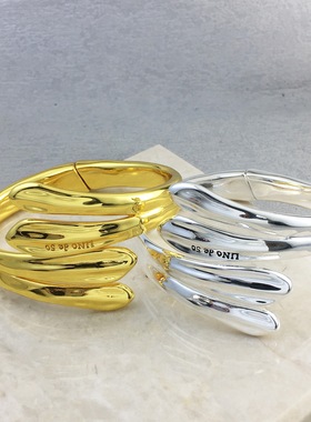 西班牙unode50高品质LEAF ME ALONE开口手镯送礼品