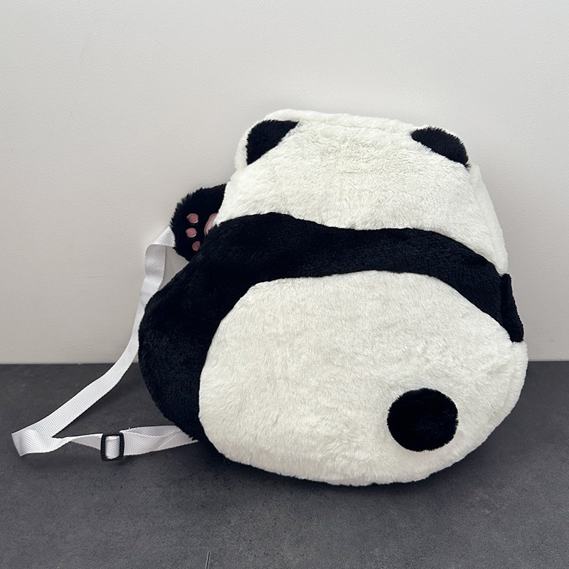 萌兰和花花同款背影熊猫抱枕坐垫可爱靠垫毛绒装饰卡通双肩包挂件,淘宝优惠券,粉丝福利购,淘宝优惠卷