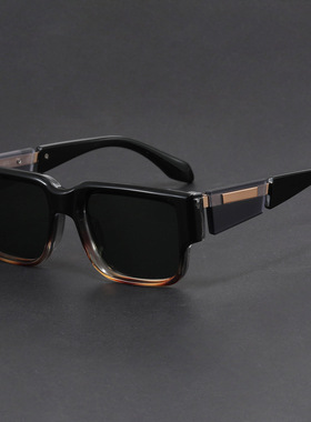 长方形窄框小众独特灰蓝色方形