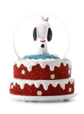 JARLL玻璃水晶球史努比