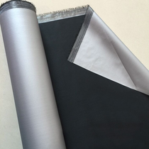 Shade cloth fabric black single-sided silver sunscreen waterproof cloth UV whole roll of zero cut into curly shade fabric