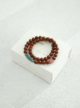 古法藏红花合香珠药香珠双圈手串