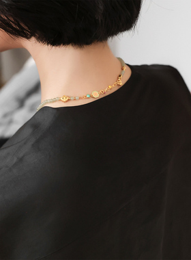 国风冰晴水和田玉环祥云项链手串