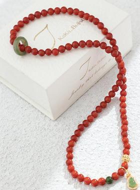 南红玛瑙葫芦单圈项链多圈手串