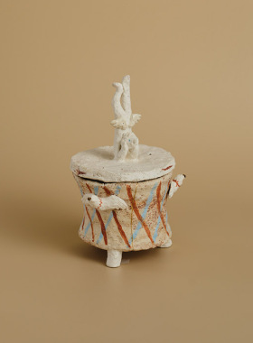 作家款粗陶储物装饰日用天使