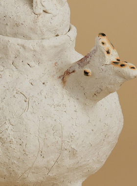 作家器粗陶储物抽象家居人偶