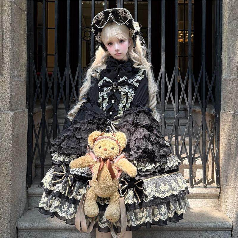 韩菇凉~原创设计Lolita洋装doll感jsk吊带连衣裙夏季,淘宝优惠券,粉丝福利购,淘宝优惠卷