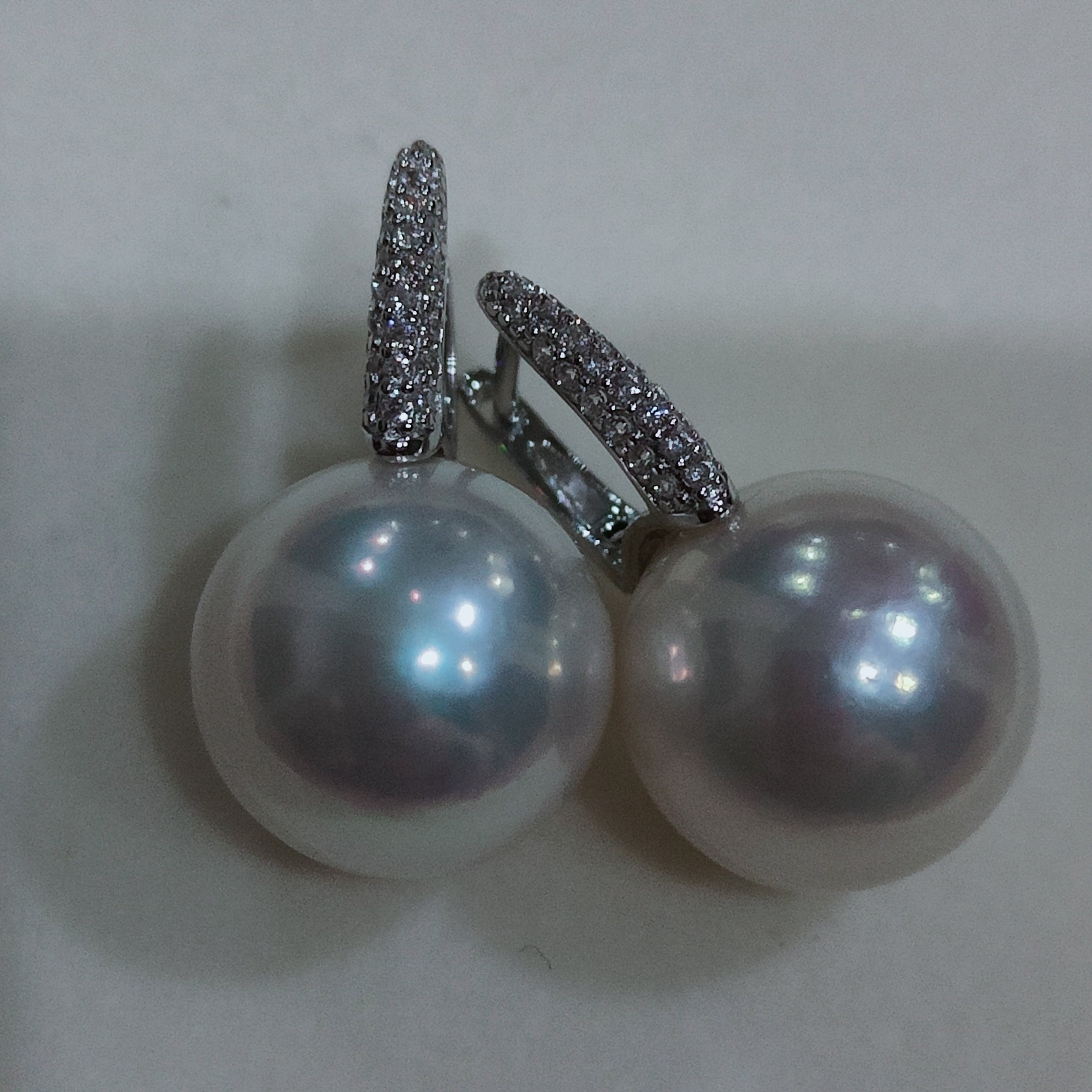 S925纯银耳扣水桶款爱迪生大珍珠耳饰媲美澳白淡水,淘宝优惠券,粉丝福利购,淘宝优惠卷