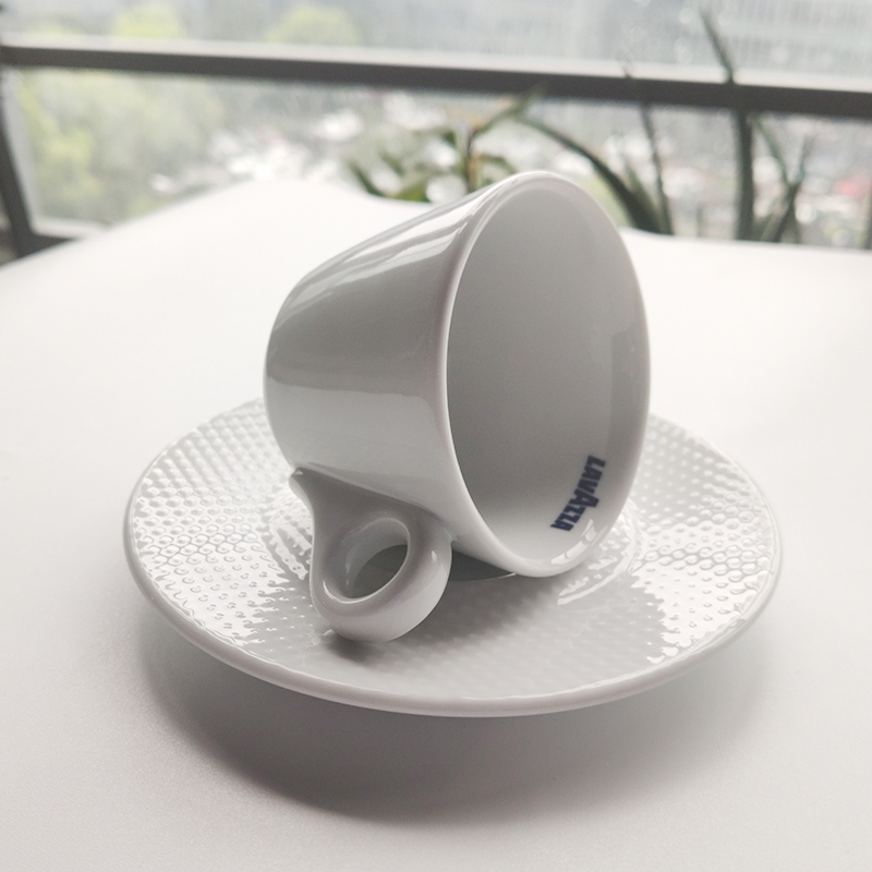 LAVAZZA/拉瓦萨意式浓缩咖啡杯透明玻璃水杯冰咖杯卡布杯马克瓷杯