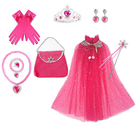 万圣节儿童披肩披风服装女童冰雪奇缘爱莎公主披纱外搭斗篷