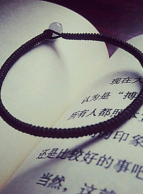 幸运简约风细款红绳绿色金刚结绳