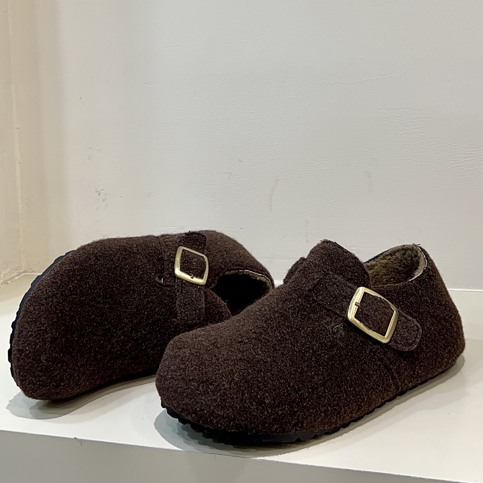 拍大一码圆头毛毡加绒勃肯鞋女冬季一脚蹬保暖棉瓢鞋毛呢乐福鞋,淘宝优惠券,粉丝福利购,淘宝优惠卷