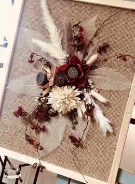 静谧风禅意永生花实木艺术壁画