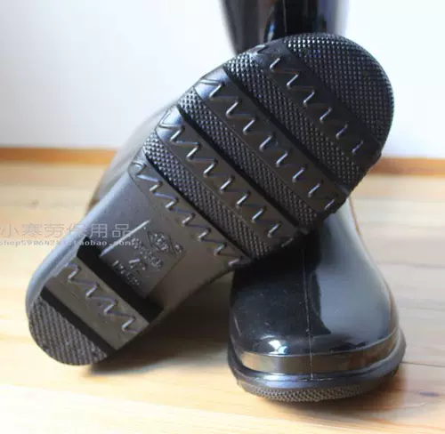 Обувь, нескользящие высокие сапоги, средней длины