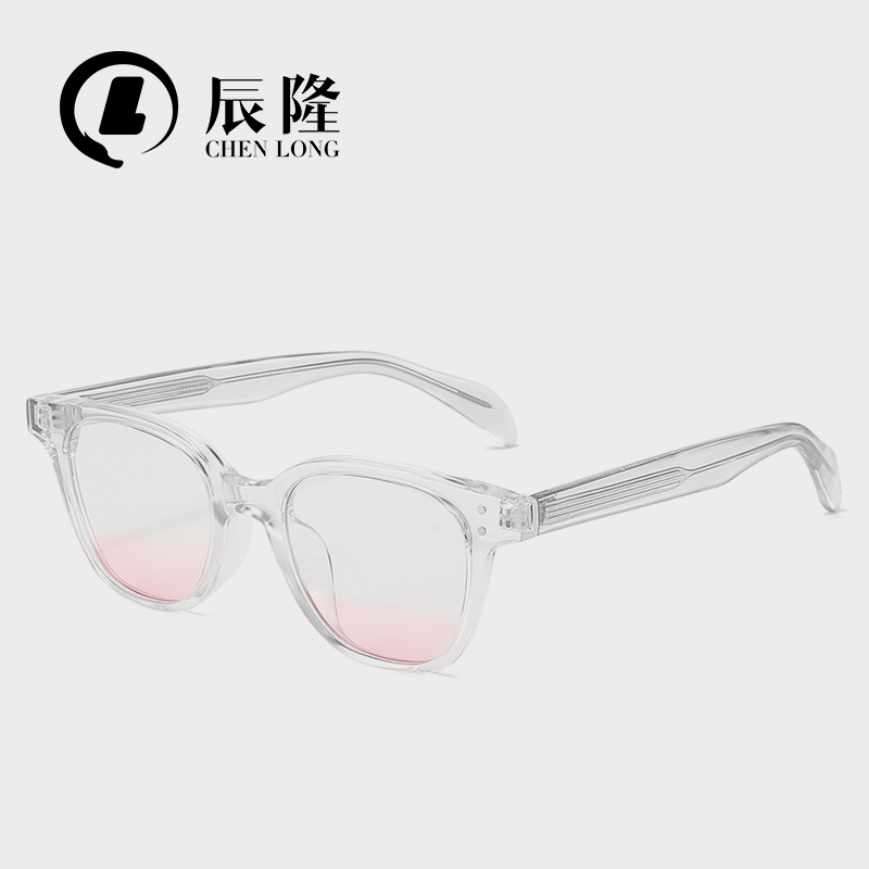 新款时尚潮流素颜眼镜8606腮红防蓝光眼镜架女板材质感近视镜框