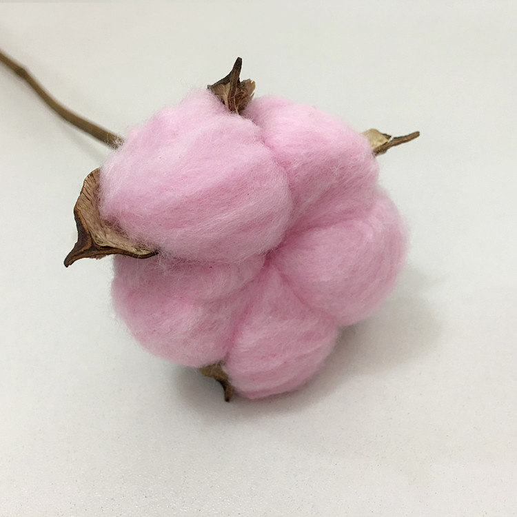 情人节手工彩色棉花干花束永生花礼盒花材DIY车挂材料家居装饰花