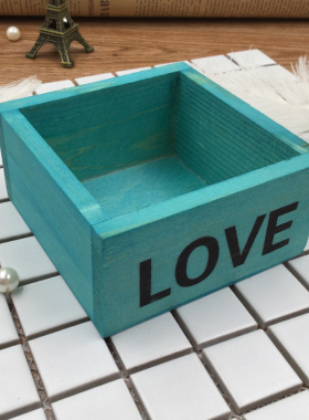 diy车载摆件永生花礼盒LOVE木盒
