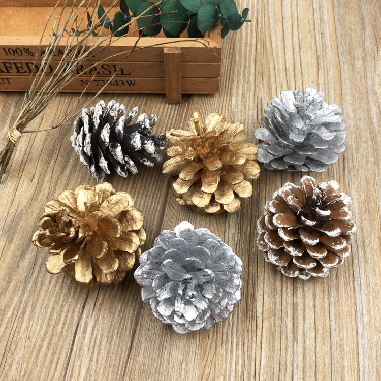 情人节永生花材松果小南瓜橙子肉桂皮干果实金银松果莲蓬礼盒配材