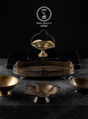 黄铜果盘碗器美式家居