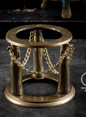 1.10 精 C组 欧美ins复古vintage 黄铜架子 水晶球架子 西洋古董