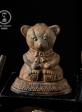 时光美器美式黄铜摆件