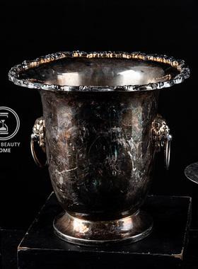 时光美器欧美镀银摆件