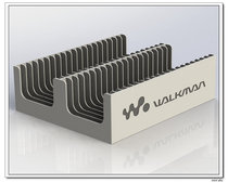 3D print MD disc Walkman Walkman Mark Minidisc Containing Shelf Display Showcase