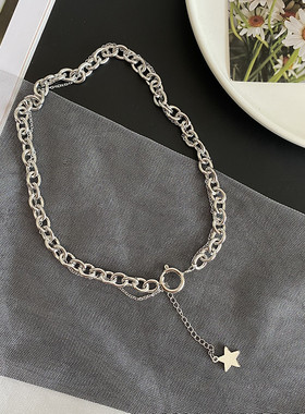 流苏冷淡风高级感欧美吊坠项链