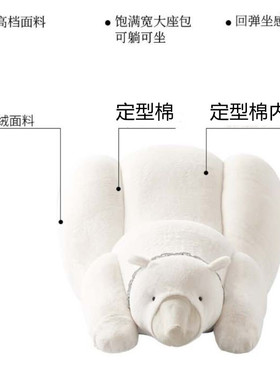 GD北极熊翘臀沙发轻奢