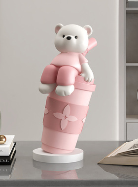 猫咪落地摆件客厅玄关大型沙发电视柜旁边迎宾奶茶店开业礼物贺礼