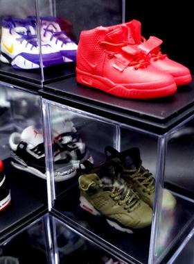 AJ鞋模陈列亚克力罩3D立体小鞋子AJ1摆件潮牌模型配件球鞋摆件