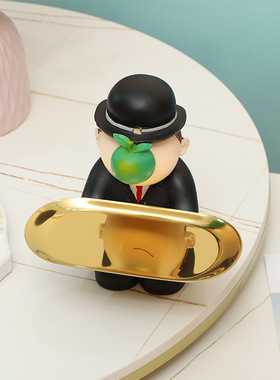 大艺术家马格利特收纳摆件乔迁生日礼物玄关放钥匙客厅家居