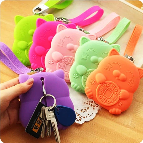 Милая вместительная и большая универсальная мультяшная ключница подходит для мужчин и женщин, картхолдер с молнией, Южная Корея, на удачу