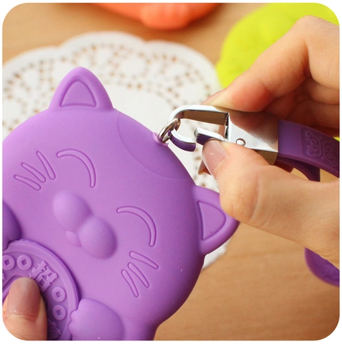 Милая вместительная и большая универсальная мультяшная ключница подходит для мужчин и женщин, картхолдер с молнией, Южная Корея, на удачу