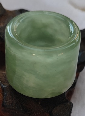 天然珠宝玉器玉石戒指岫玉扳指