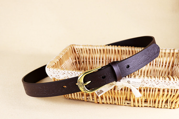 头层小牛皮中老年人女款皮带复古女士真皮腰带皮裤带雕花妈妈皮带,淘宝优惠券,粉丝福利购,淘宝优惠卷