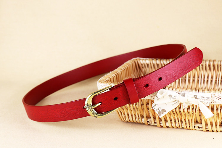 头层小牛皮中老年人女款皮带复古女士真皮腰带皮裤带雕花妈妈皮带,淘宝优惠券,粉丝福利购,淘宝优惠卷