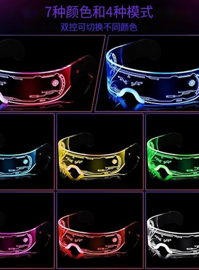 酒吧聚会礼品气氛道具发光眼镜