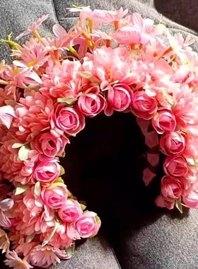 无簪花仿真鲜花汉服头饰簪花