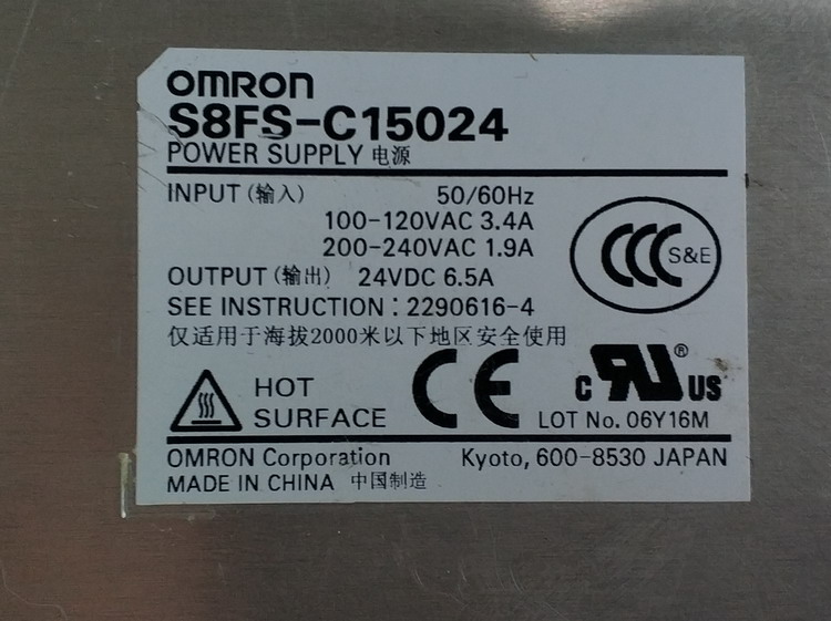 OMRON S8FS-C15024开关电源220转直流24V6.5A变压器适配器工控LED - 图0