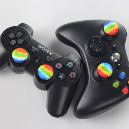 XBOX360摇杆帽PS3手柄帽左右摇杆防滑帽保护套ONEPS4摇杆帽 配件 - 图1