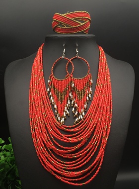 波西米亚手镯耳环necklace长项链
