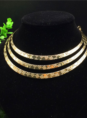 choker拍摄夜店夸张欧美风锁骨链