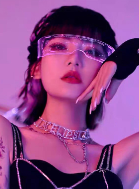 柯南同款发光眼镜超酷未来科技感