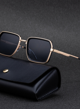 欧美风高颜值金属男士墨镜高级感