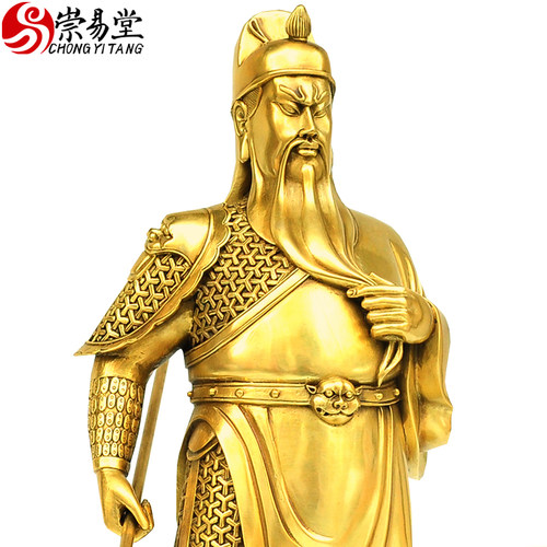 关公财神铜像摆件关羽关二爷关圣帝君武财神店铺开业客厅桌面饰品 - 图3