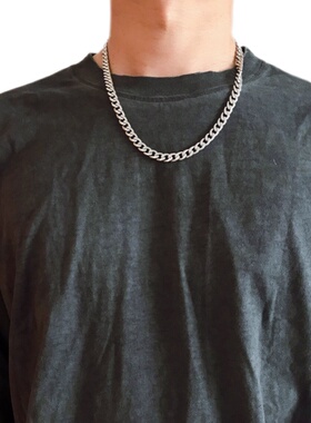 潮人个性钛钢古巴项链女链条男士