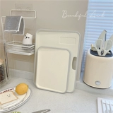 * Красивая маленькая тетя* ins простая кухня многопользовательская двухфункциональная двойная двойная использование режущей доски Творческая пластиковая доска